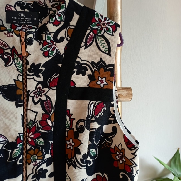 💖💖💖 Cue Australia Peplum Zipped Top - Picture 4 of 12